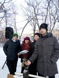 27 января 2019 г. в Измайловском саду у Петербургского ангела состоялась акция «Свеча памяти»